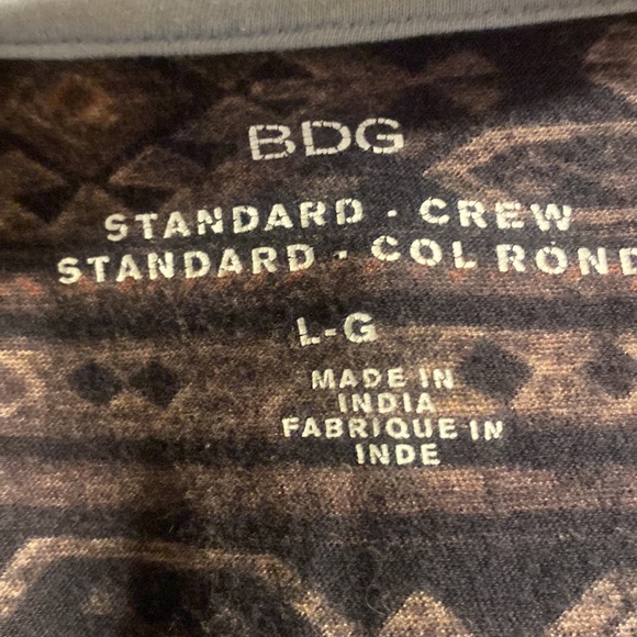 Men’s large BDG standard crew neck Psychedelic pattern - Picture 4 of 5